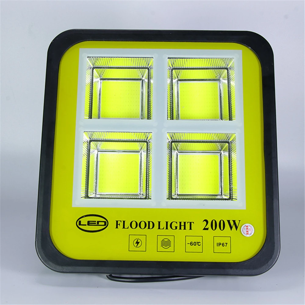 6pcs/lot  NEW COB LED Floodlight 50w 100w 150w 200w 300w 400w High Power Waterproof Ip65 AC85-265V