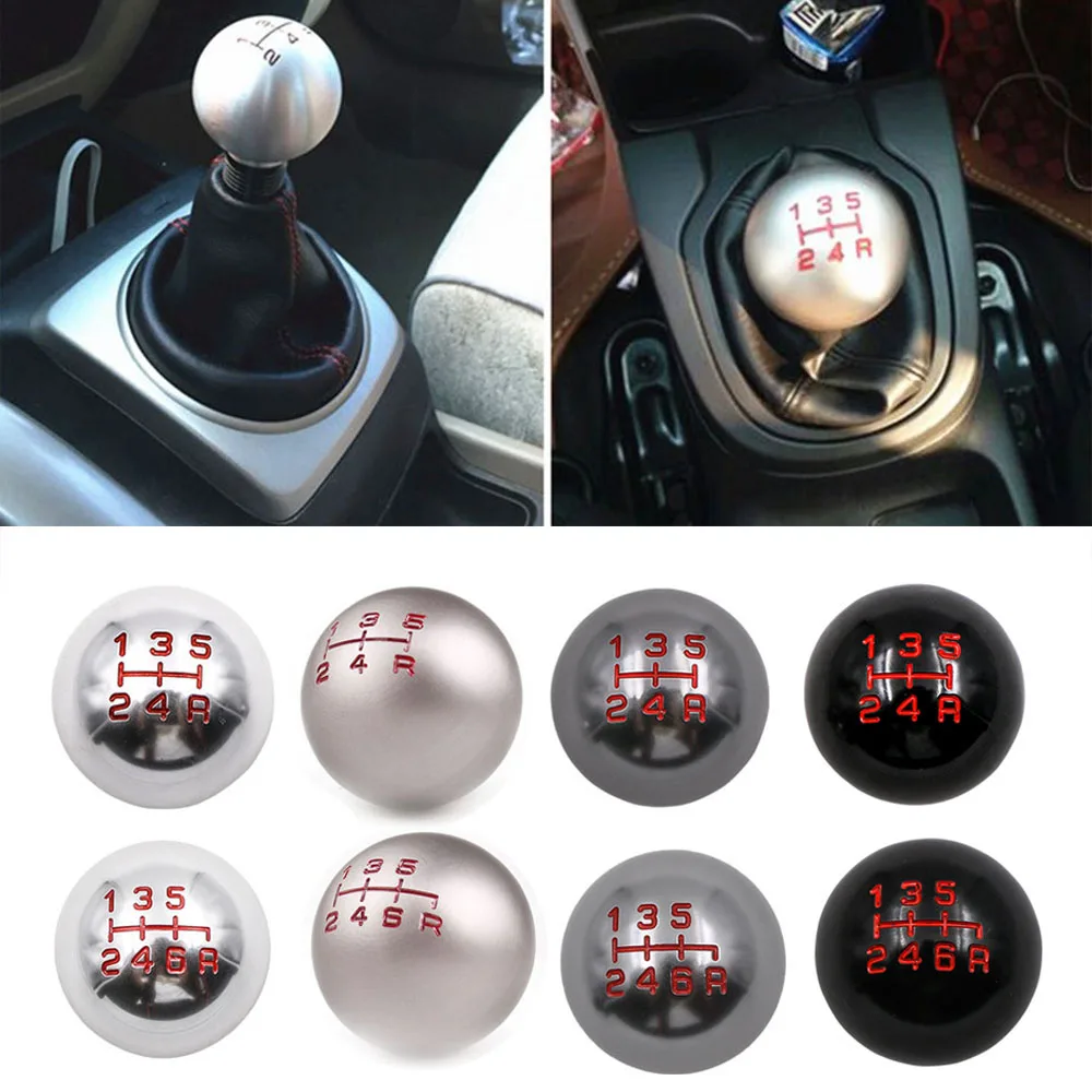 

5/6 Speed Manual Auto Transmission Car Gear Shift Knob Head Ball M10x1.5 Thread Shifter Lever Handle For Honda Civic City CRV