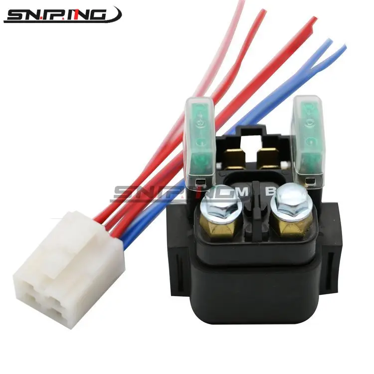 Motorcycle Starter For YAMAHA FZ6 Majesty250 TTR125 TTR230 TW200 TW225 DS400 XJR1200 Motor Relay Solenoid Electrical Parts