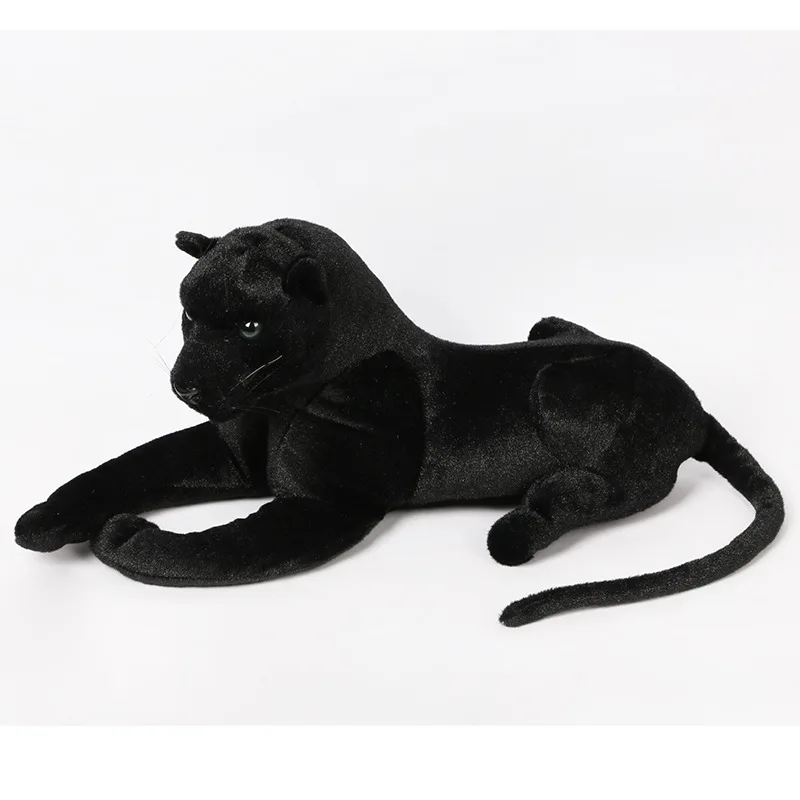 about 60cm black panther plush toy leopard soft doll home decoration Christmas gift b2778