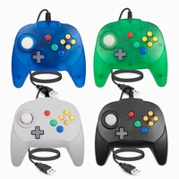 [Versión USB] Mini Controlador para Juegos Clásicos de N64, Joystick con Cable para PC con Windows, Mac, Linux, Raspberry Pi 4 y Consola