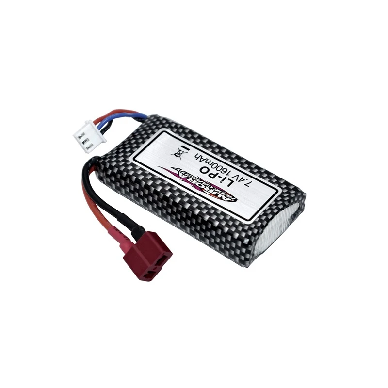 Aggiornamento a 1600mAh ricaricabile per 9125 pezzi di ricambio per auto telecomandati 7.4v 1600mah batteria Lipo XLH 9125 batteria 1600mAh