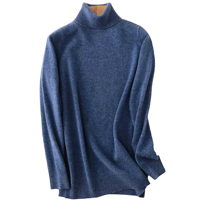 Knitwears Sweater Women Turtleneck Sweater 100% Pure Merino Wool Autumn Winter Warm Soft Knitted Pullover Female Jumper Tops y2k