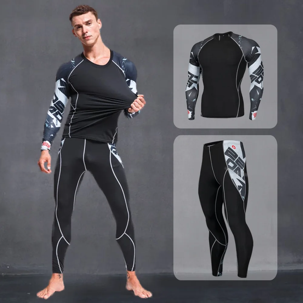 

Close Men's Yoga Suits Quick Dry Running Sets Clothes New Sports Joggers Training Gym Fitness Jogging Tracksuits Large Size