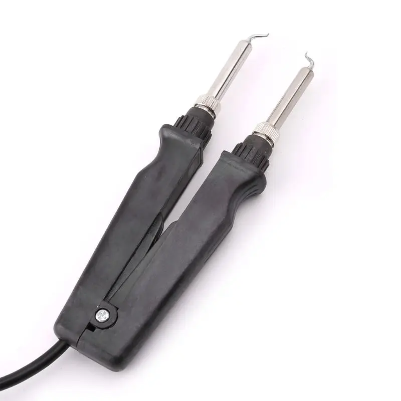 2024 New 902 ESD SMD Double Soldering Iron Tweezer Handle Clip Heating Plier Soldering Station Accessories