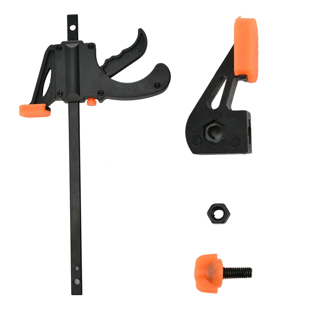 Morsetto per barra per la lavorazione del legno da 6 pollici o 4 pollici Set di Clip per morsetto F Clip a sgancio rapido a cricchetto Set di Mini morsetti fai da te strumenti per morsa manuale per carpenteria