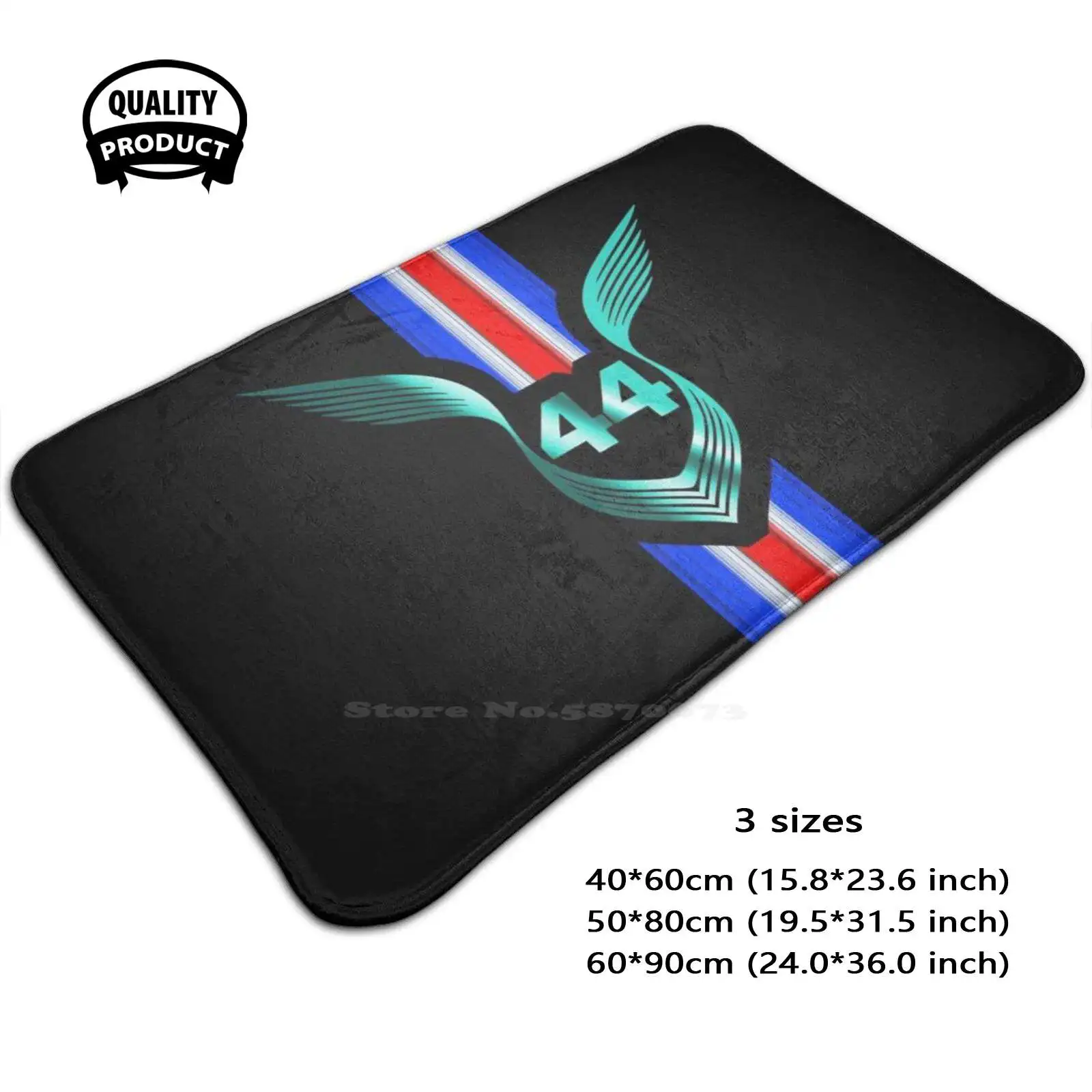 Lewis Hamilton 44 Uk Stripes Soft Cushion Home Carpet Door Mat Car Rug Lewis Hamilton Lh44 W08 2019 Symbol Logo English British