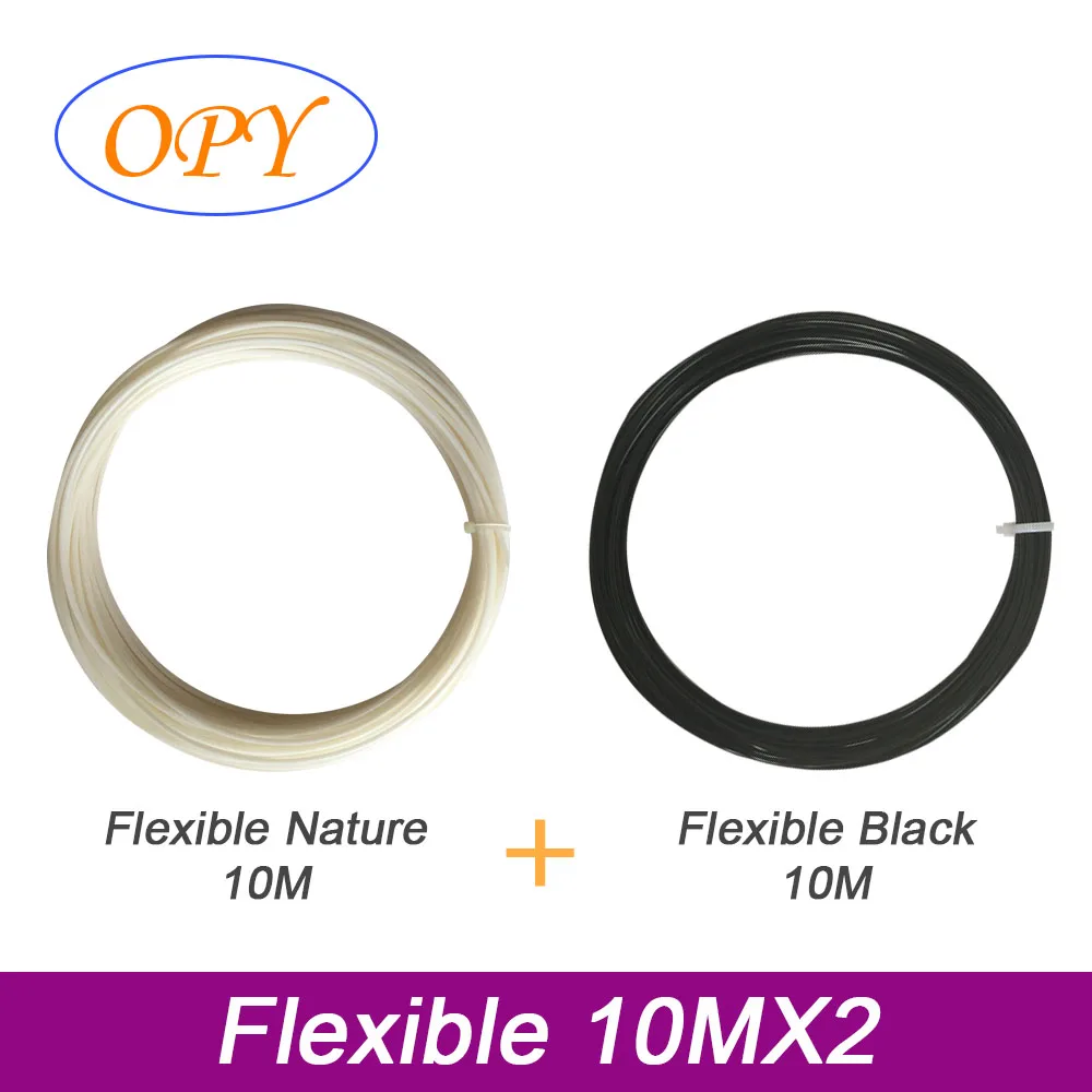 OPY Flexible 3D Printer Filament  Elastic TPU 95A 1.75mm 3D Printing Filament Plastic  Material 1Kg 0.5Kg 10M 100G for Kids