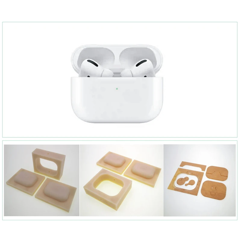 Holster for Airpods pro Earphone Protective Case Shaping Cold Compression Molding To Send Acrylic Template 65x50x25mm