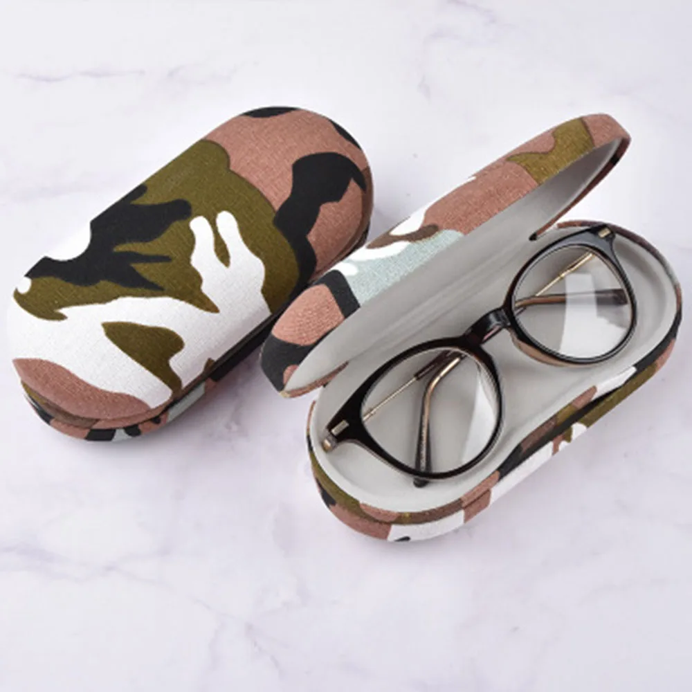 Dual Use Glasses Case New Design 2 In 1 Camouflage Double Layer Reading Glasses Box Multi-purpose Portable Contact Lens Boxes