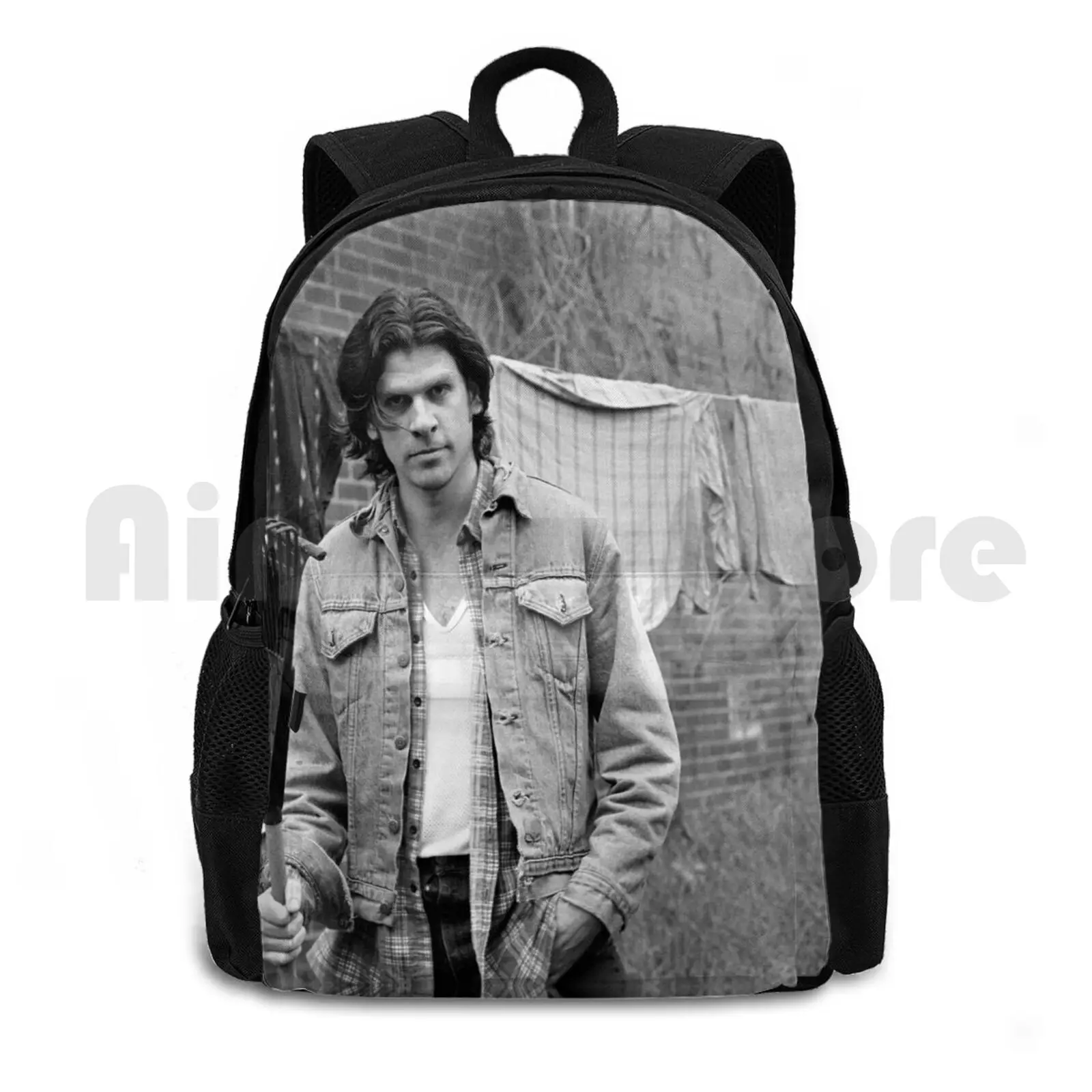 Tex Perkins Outdoor Hiking Backpack Riding Climbing Sports Bag Australia Black And White Docophoto Documentary Music Musicians