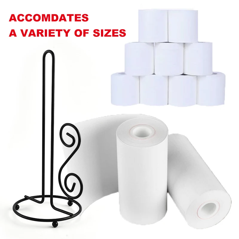 Nordic ins style simple flower wrought iron paper towel rack dining table kitchen storage roll holder vertical paper towel holde