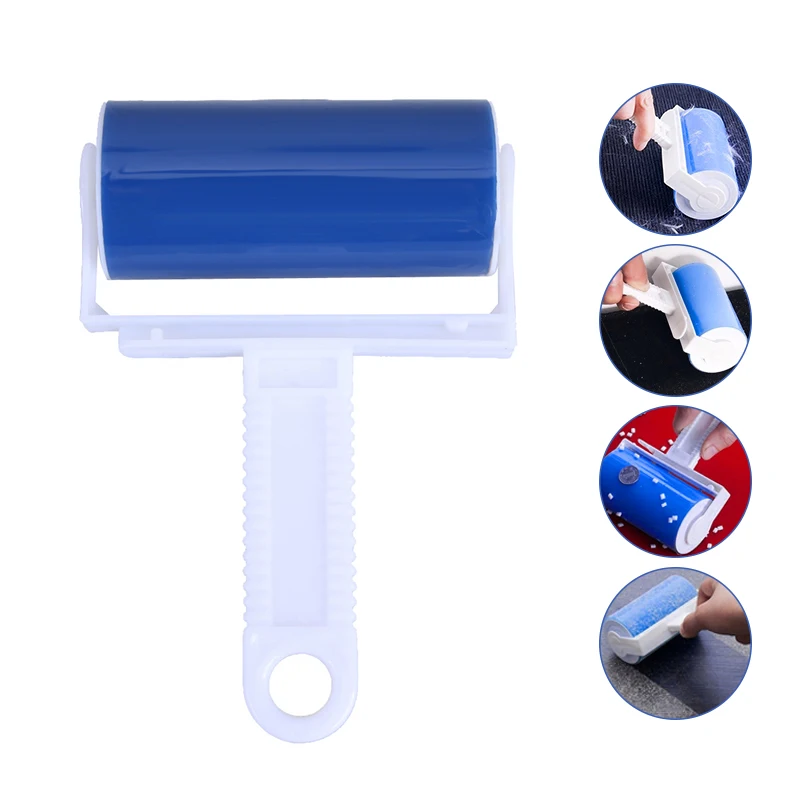 Lint Sticking Roller Washable Roller Dust Cleaner for Clothes Pet Hair Cleaning Household Dust Wiper Cleaning Tools