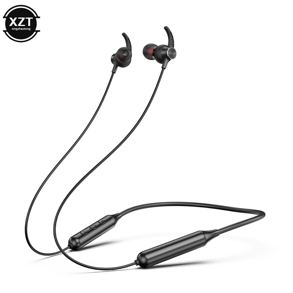 Wireless Bluetooth 5,0 Kopfhörer Magnet Stereo Sport Laufen Kopfhörer IPX5 wasserdicht Sport Ohrhörer Geräusch unterdrückung Kopfhörer