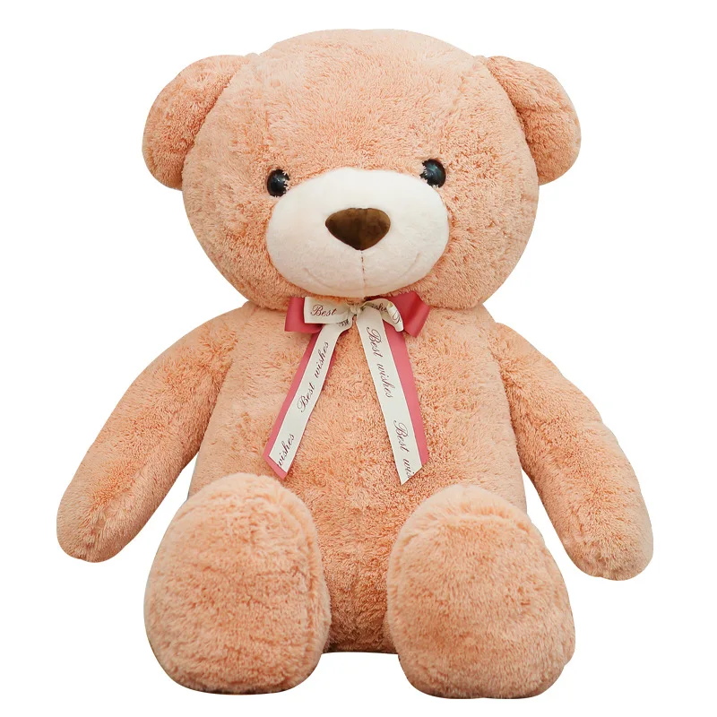 New Styles 80-120CM Huggable Nice 3 Colors New Arrival Giant Size Bear Soft Stuffed Plush Toy Gift Birthday
