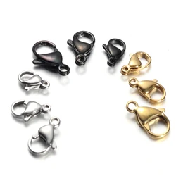 Semitree 25Pcs 9mm Stainless Steel small Lobster Clasps Hooks Bracelet Connectors for Jewelry Making Crafts Accessories Supplies