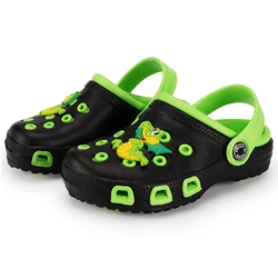 Children summer garden sandals girl boy beach slippers shoes for kids candy color hole baby shoes breathable non-slip size 24-35