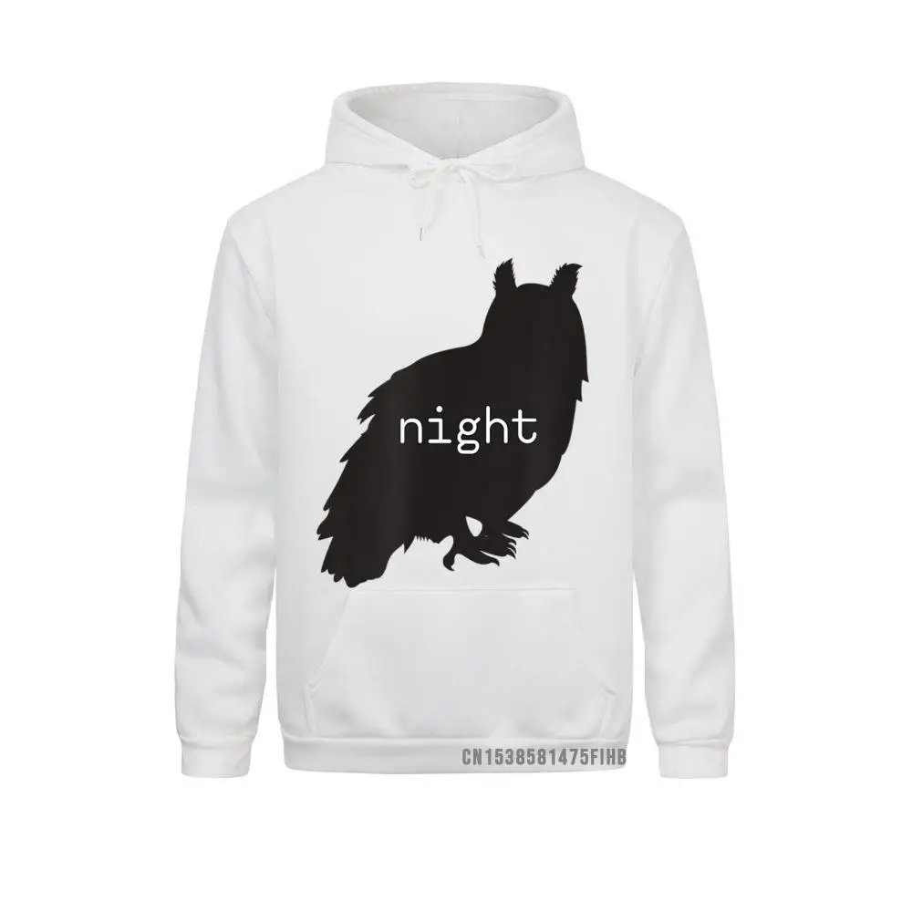 Night Owl Animal Graphic Hoodie PrintingPrint Long Sleeve Hoodies Winter/Autumn Oversized Hoods Men Sweatshirts