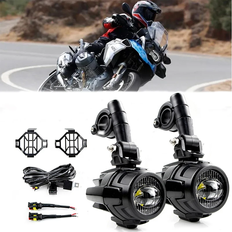 Motorcycle LED Auxiliary Lights Spot Driving Fog Light For Benelli TRK502 TRK502x For Yamaha FJR1300 MT 09 07 For Honda CRF1000L