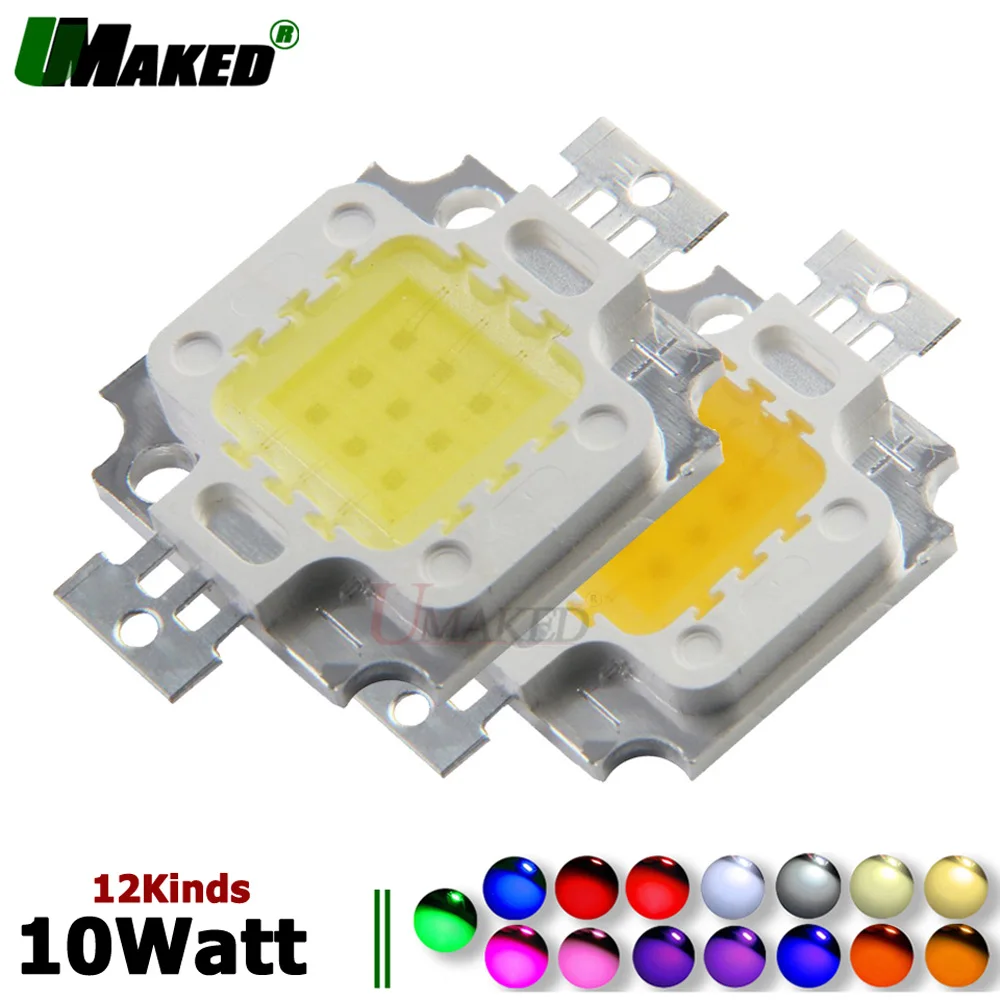 High Power LED Chip 10W SMD COB Diode 33Mil 900Ma Epistar Light chips Warm/Natrual/White/Cool For led Floodlight Spotlights bulb