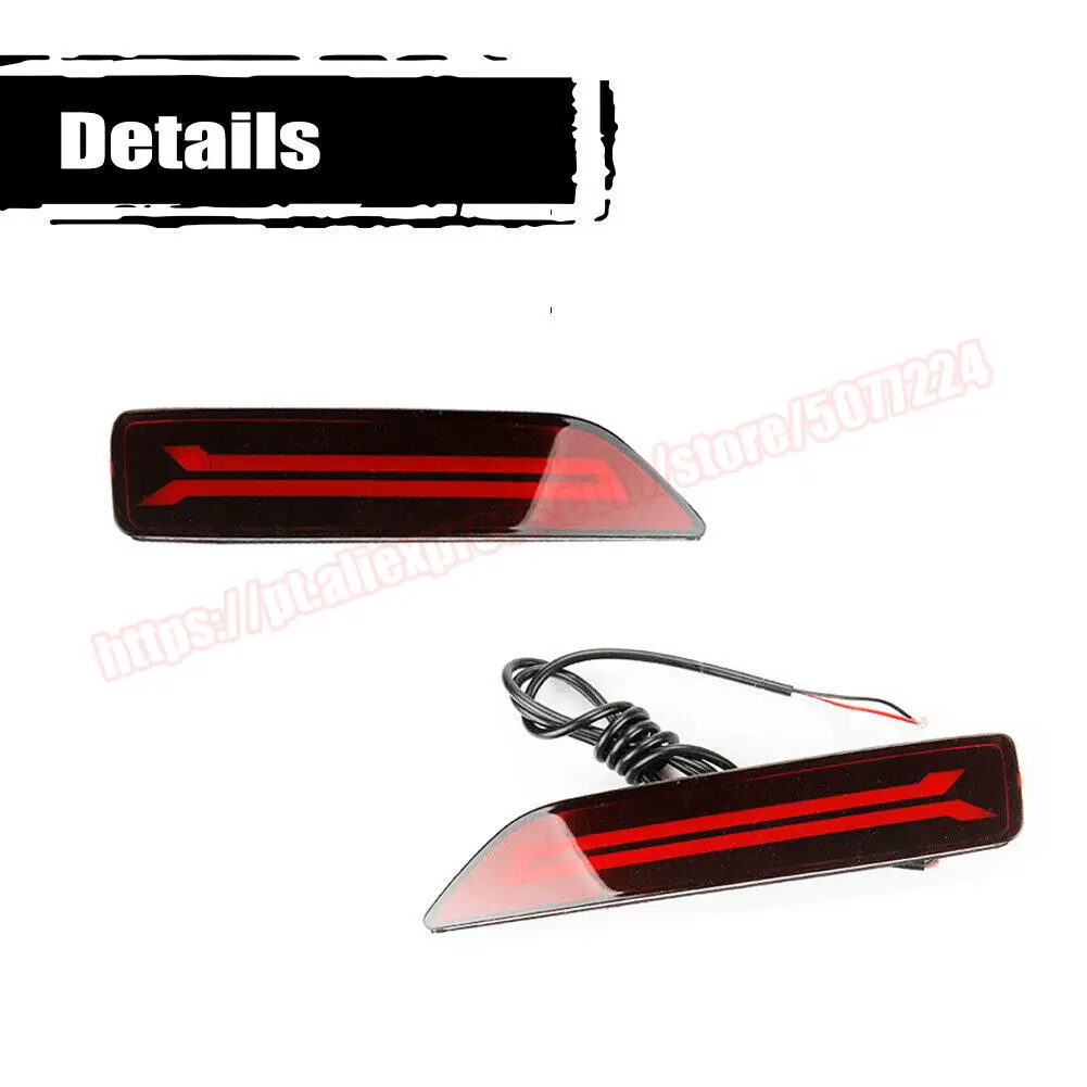 For 2007-2009 Honda CRV CR-V LED Rear Bumper Foglight DRL Tail Brake Lamp Lights