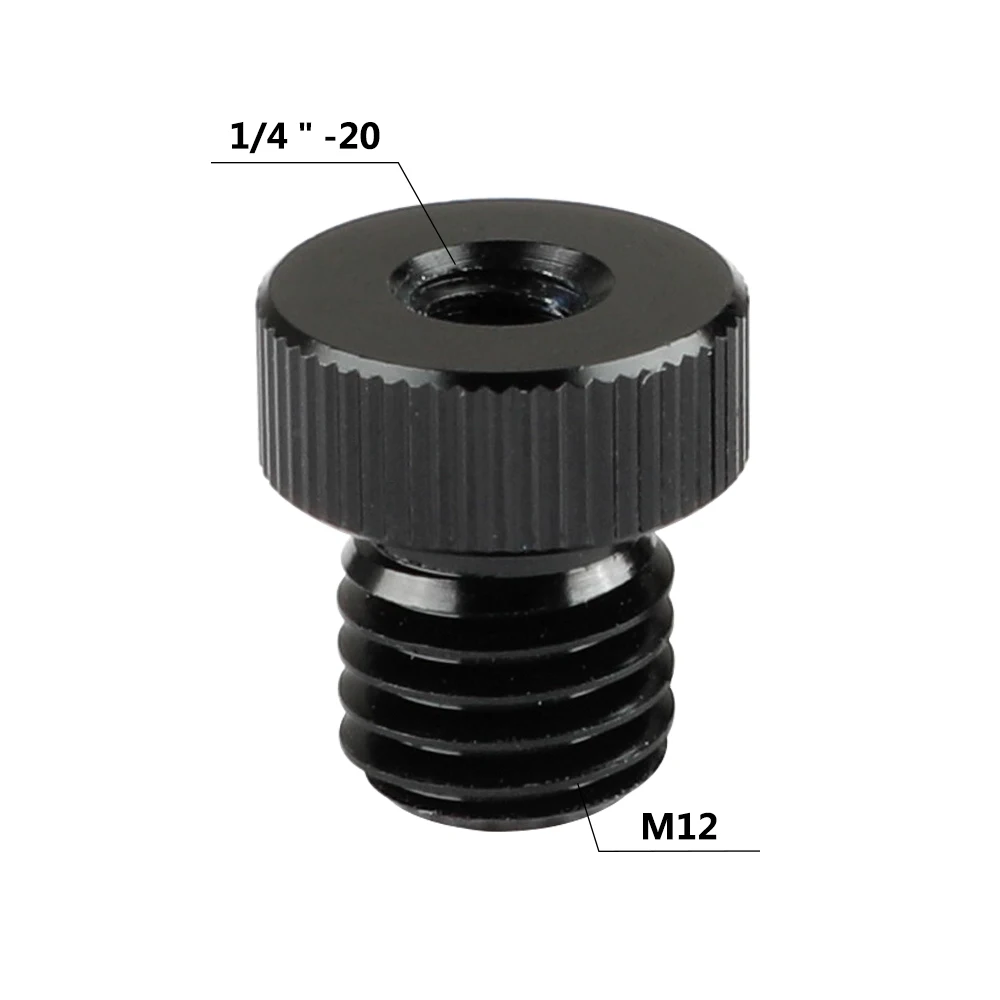 CAMVATE 2 pezzi 15mm spina per asta M12 maschio a 1/4 "-20 adattatore per vite femmina per M12 Standard filettato interno 15mm collegamento asta nuovo
