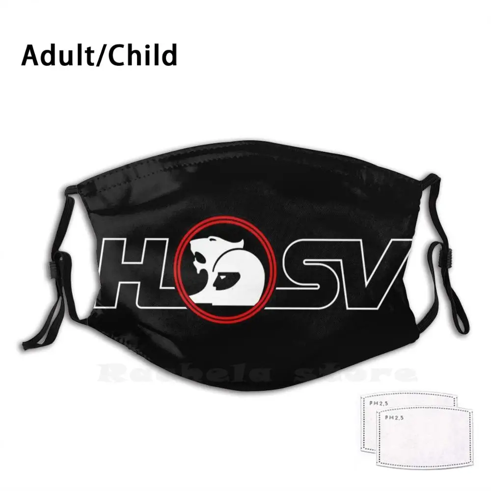 Hsv White Outline On Black Adult Kids Anti Dust Filter Diy Mask Hsv Holden V8 Ve Monaro R8 Vxr8 Gm Ls Australia Aussie