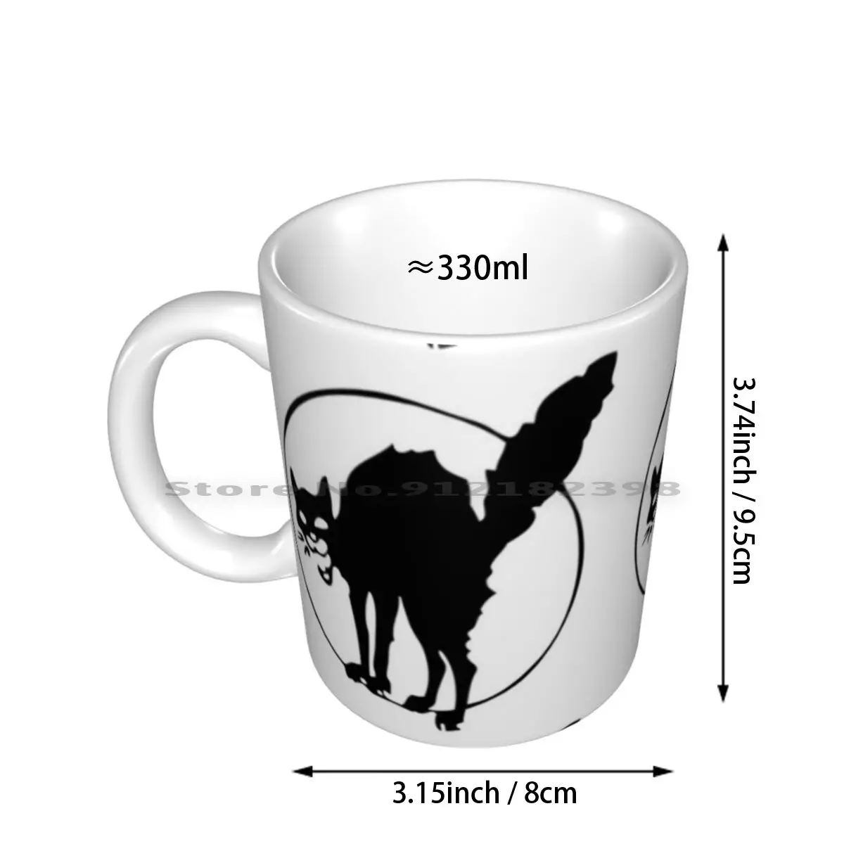 Anarchist Black Cat Ceramic Mugs Coffee Cups Milk Tea Mug Anarchist Black Cat Anarchism Feline Felines Kitten Beautiful Tiger