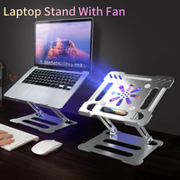 Aluminum Alloy Adjustable Laptop Stand Folding Portable for Notebook MacBook Computer Bracket Lifting Cooling Holder Non-slip