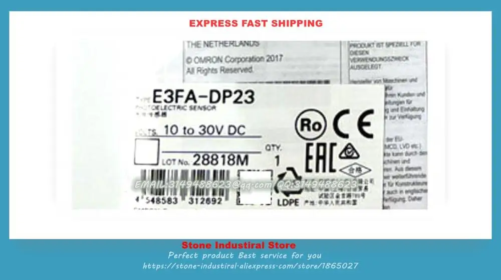 Diffusion Reflective Photoelectric Switch E3FA-DN21 E3FA-DN22 E3FA-DN23 E3FA-DP21 E3FA-DP22 E3FA-DP23 E3FA-RN21 E3FA-RN22 New