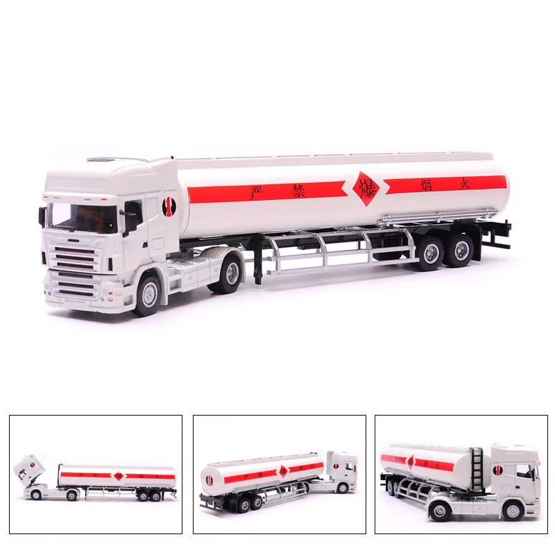 High quality 1:50 extended tanker alloy model,simulated die-casting slide car toy,boy puzzle truck gift,free shipping