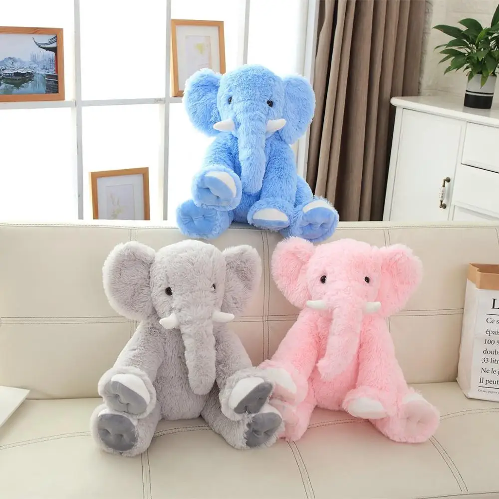 Hot New 1pc 50cm Cute Infant Plush Toy Soft Appease Elephant Playmate Calm Doll Baby Toy Elephant Pillow Plush Toys Stuffed Doll