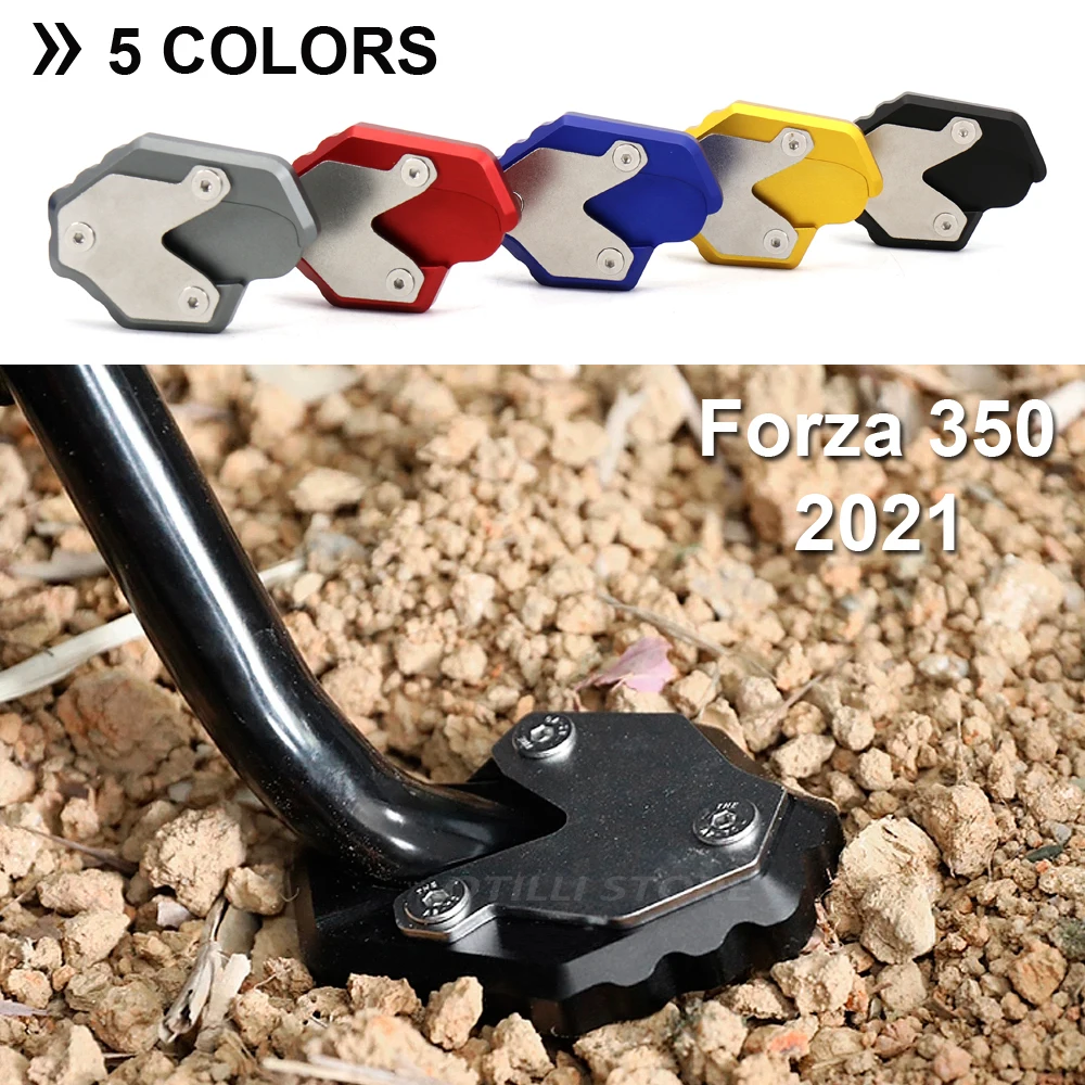 

2021 For Honda Forza 350 Accessories Sidestand Foot Enlarger Motorcycle Aluminum Extension Plate