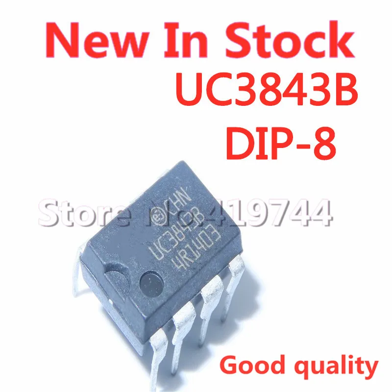

5 шт./лот, новый оригинальный импортный UC3843BN UC3843 UC3843B DIP-8 в наличии, новый оригинальный IC