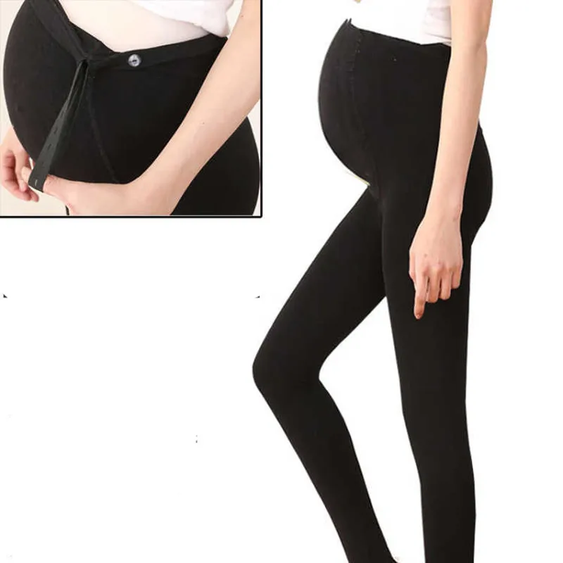 Spring New Korean Fashion Velvet Maternity Tight Bottoming Romper Tight Stretch Pregnant Women Stomach Lift Pants