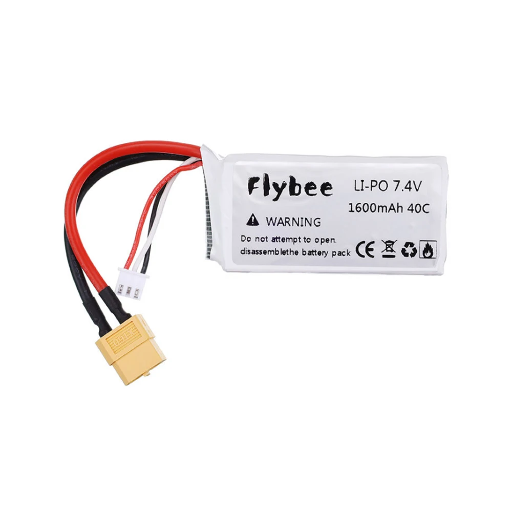 Upgrade 7.4V 1600mAh Lipo Battery For RC Halicopter Airplane Spare Battery 2S 7.4V 40C Battery For Off-road vehicle Racing car