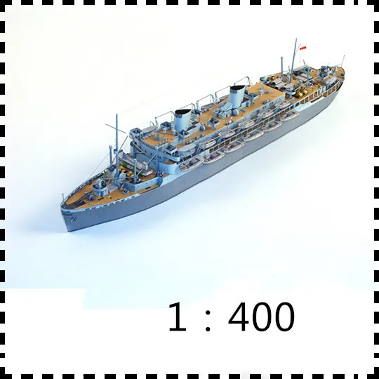 1:400 Husky Transport ship 5 Landing Ships Fleet Sicily Landing Paper Model Kit Handmade Toy Puzzles