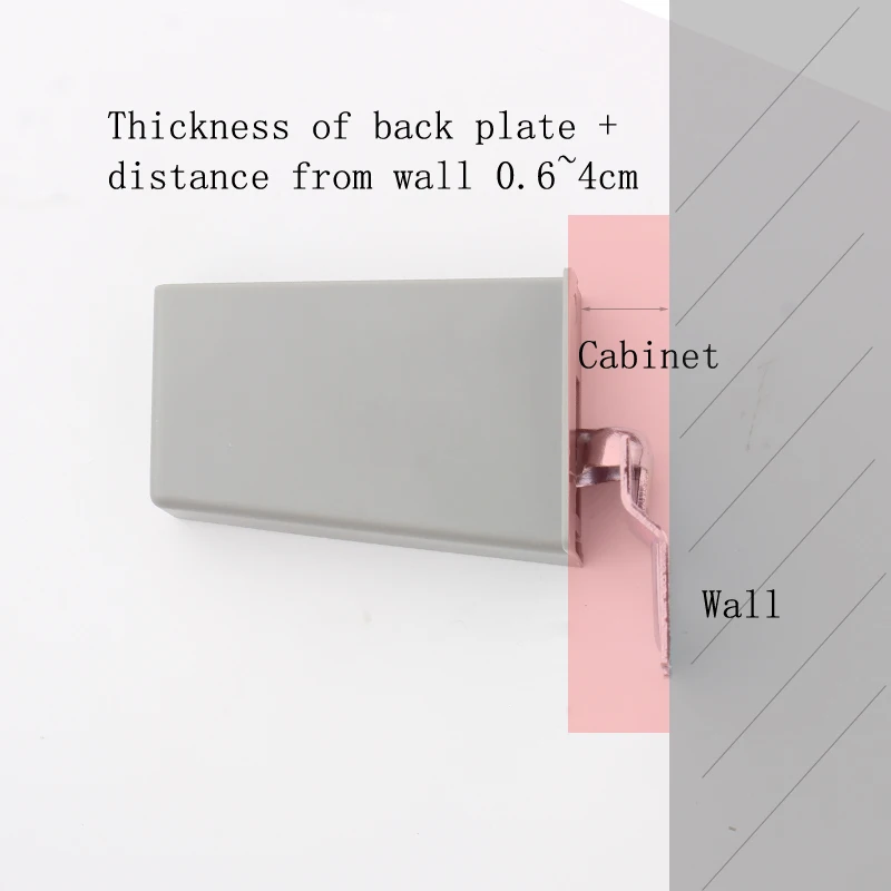 Zwart Bruin Wit Grijs Opknoping Code Muur Kast Hardware Hanger Kabinet Muur Opknoping Code