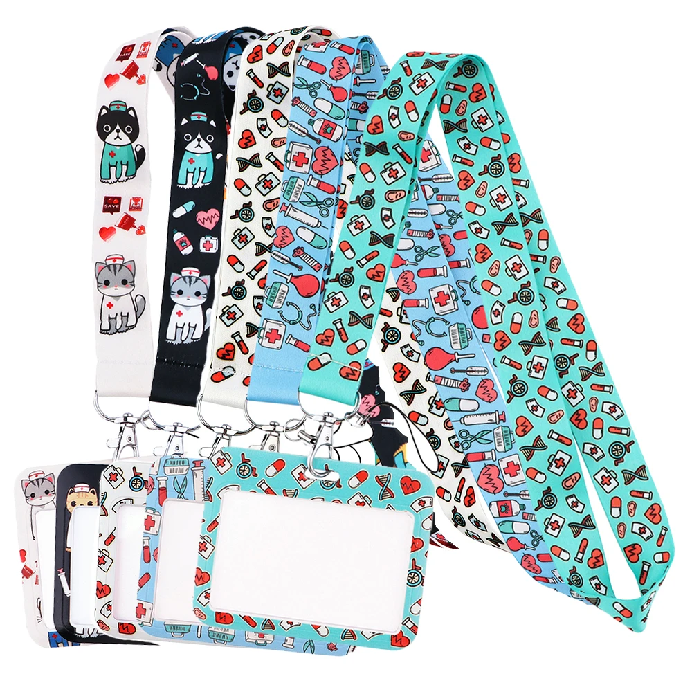 Greys Anatomy Nurse Lanyard For Keys chain Doctors ID Card Cover Pass Mobile Phone Badge Holder Neck Straps Medical Accessories