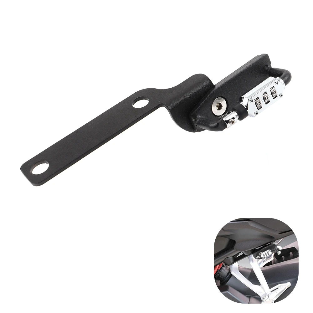 

Motorcycle Helmet Lock Anti-Theft Combination PIN Locking Secures For Honda CB125R/250R 2018-2020 CB650R CBR650R 2019-2020