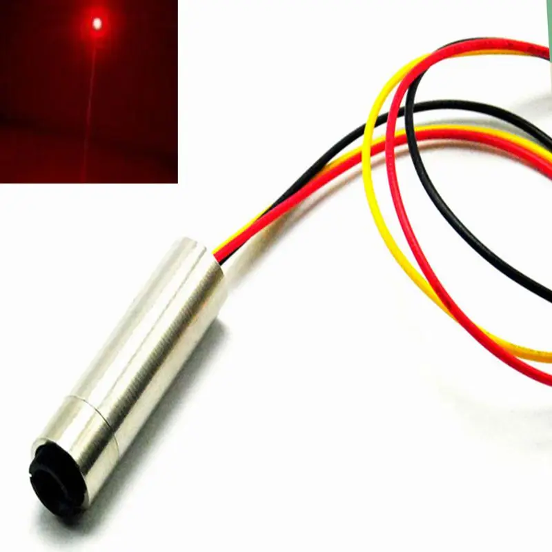 12x40mm Focusable 650nm 10mW Red Dot Laser Diode Module With TTL 0-15KHZ 5V