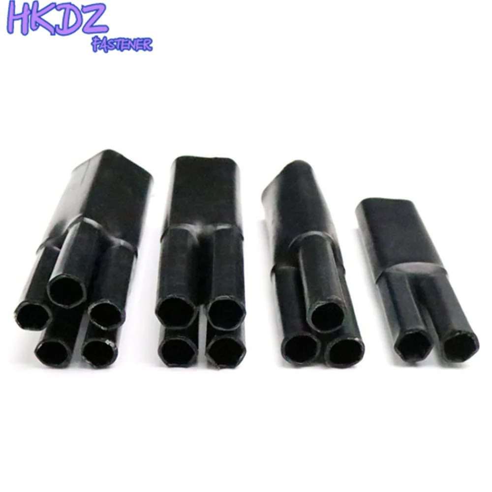 

Waterproof Heat Shrinkable Sleeve Double Shrinkage Black Shrink Branch 2/3/4/5/Core Heat Shrinkable Cable Terminal With Glue