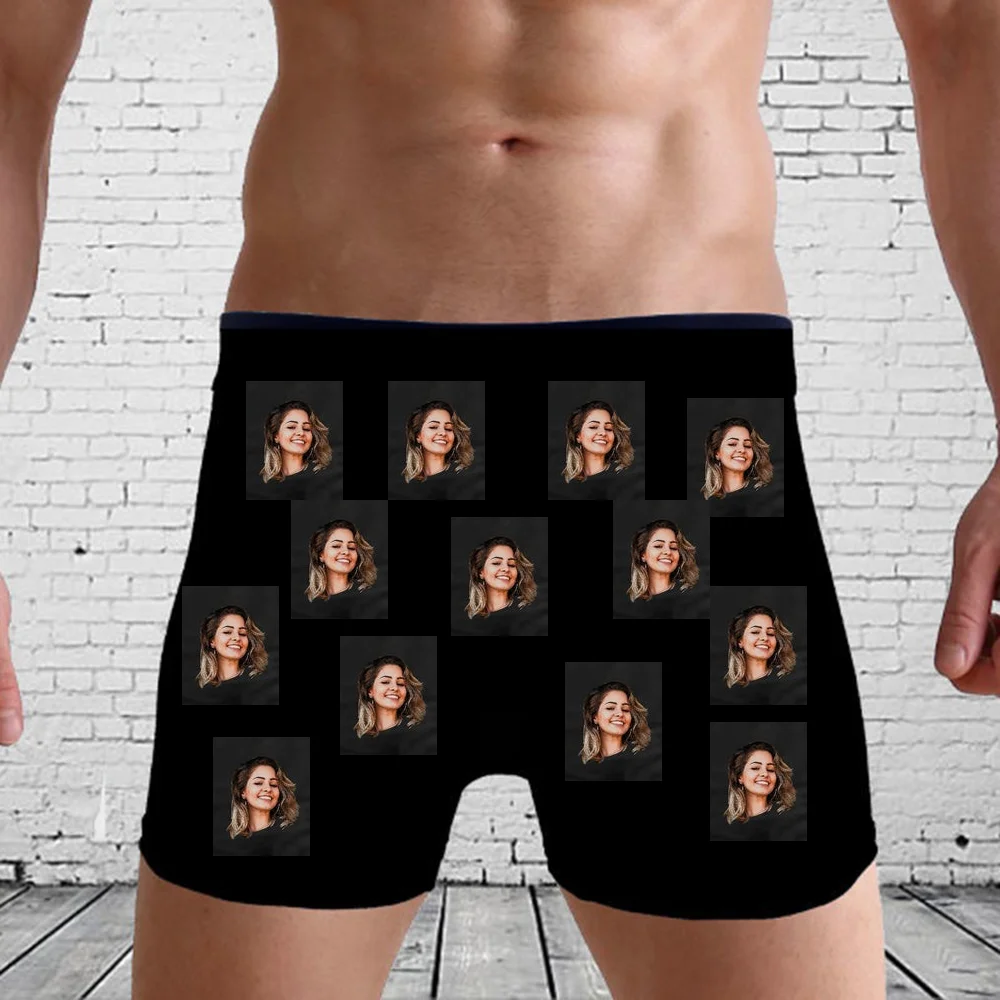 Personalised boxer briefs stocking stuffer for him groom gift husband gift boyfriend gift  valentines day gift father day gif