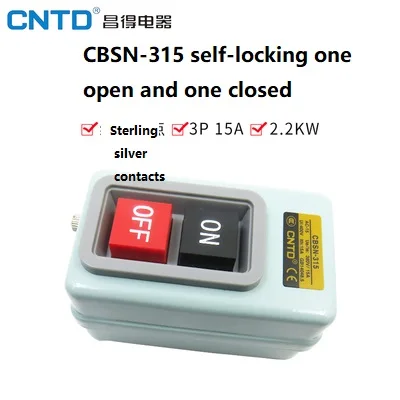 CNTD CBSP CBSY Power Pushbutton Switch Self Lock CBSN-310 CBSN-315 CBSN-330 Power Start Button Power Button Switch