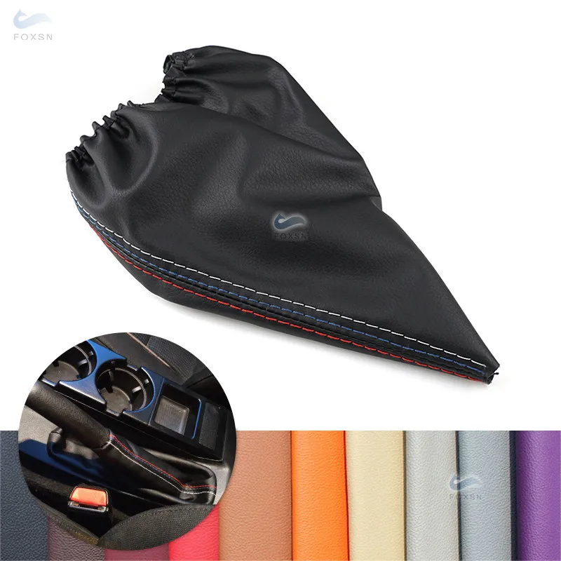 

For BMW 3 Series E36 E46 E30 E34 M3 Car Interior Accessories Center Manual Handbrake Gaiter Boot Black Leather Cover Trim