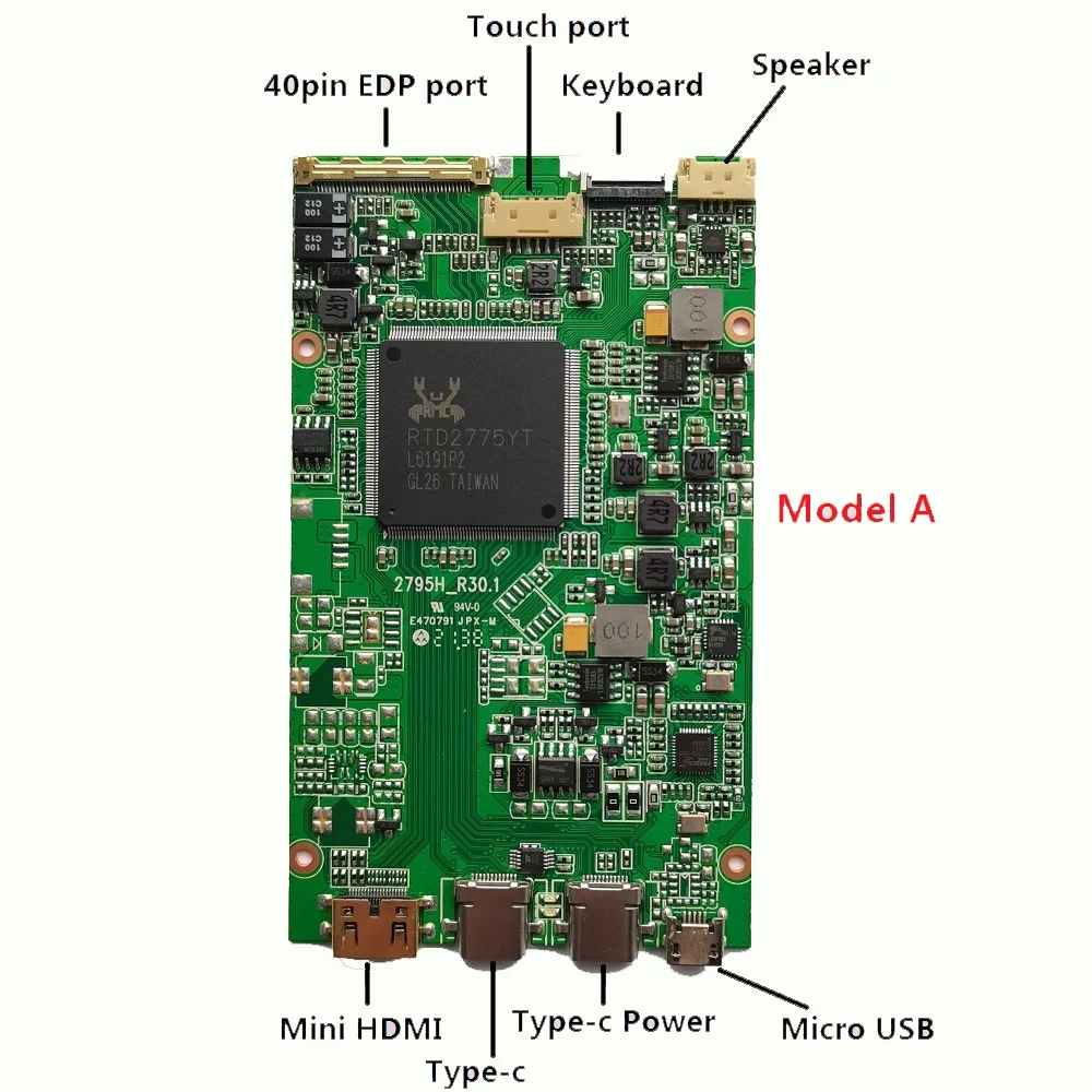 4K LCD driver board type-C EDP HDMI-compatible kit for 40pin 11.6