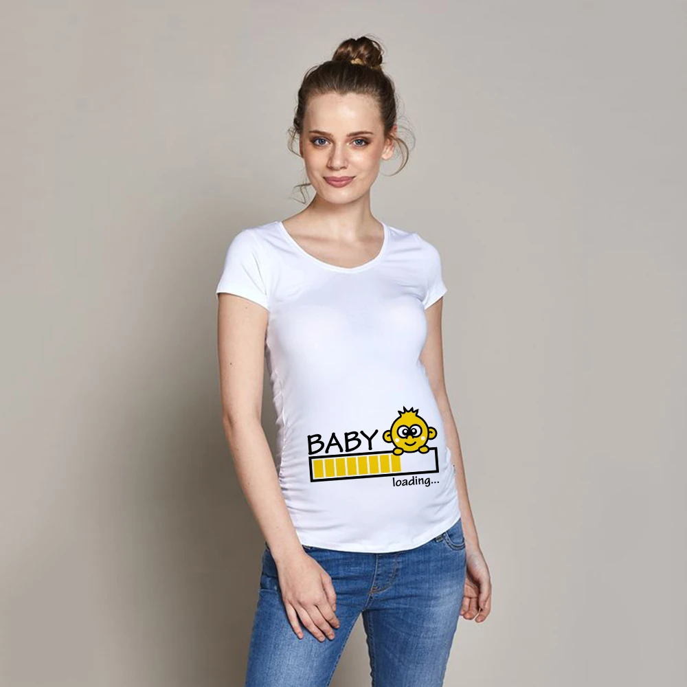 Ropa de maternidad para mujeres embarazadas, camiseta divertida