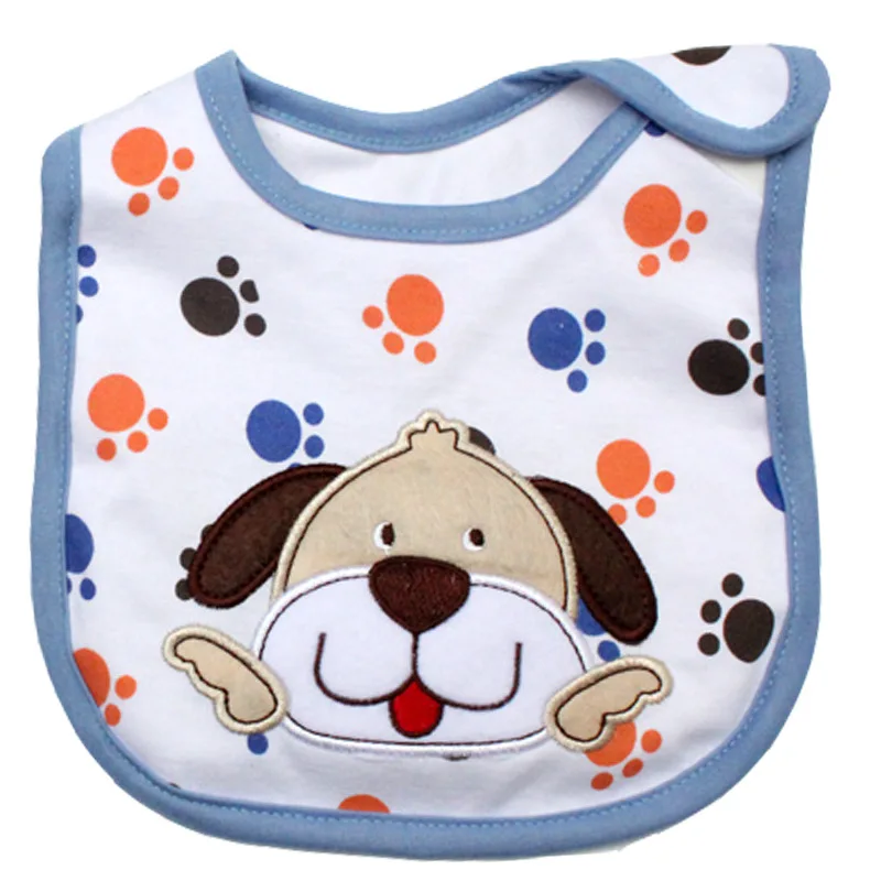 Baby Bibs Cute Cartoon Pattern Toddler Baby Waterproof Saliva Towel Cotton Fit 0-3 Years Old Infant Burp Cloths Feeding