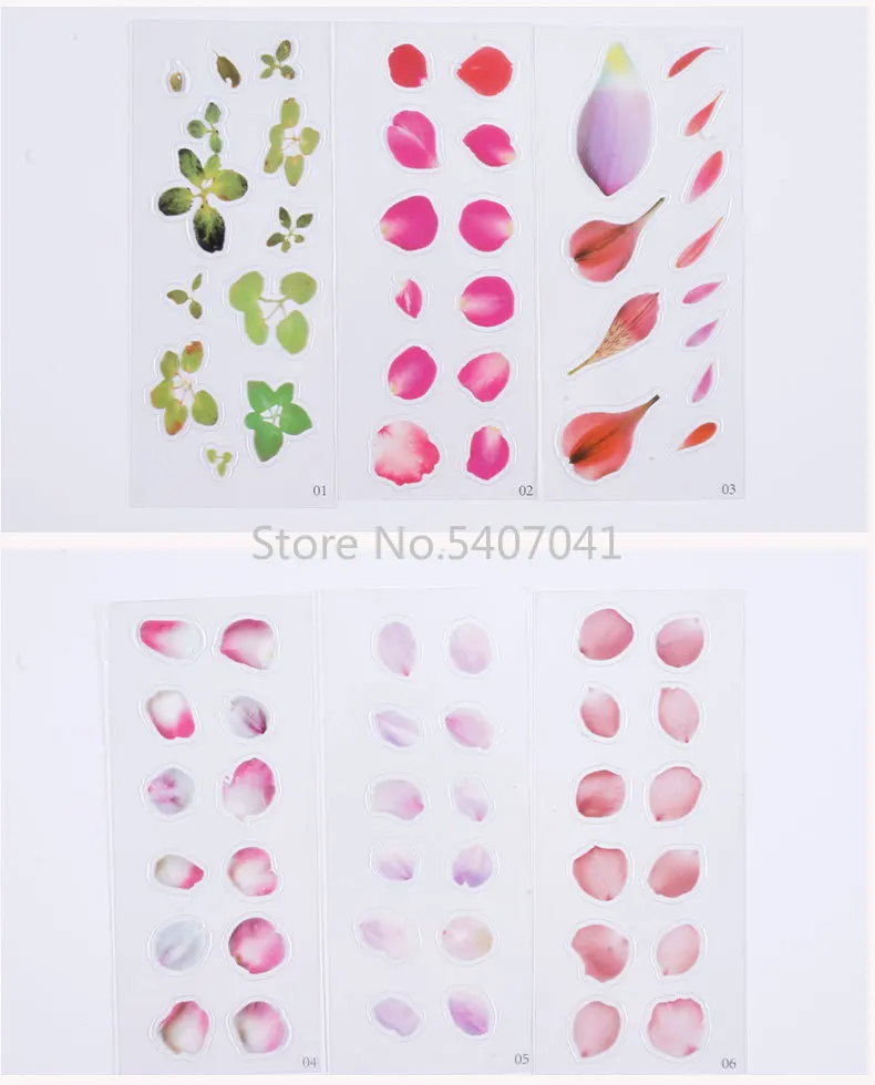 Popular5pcs/lot Flower Petal Shape Material Phone Stickers With Use Of Mold Making Mould Jewelry Tool Filling For DIY Jewelry