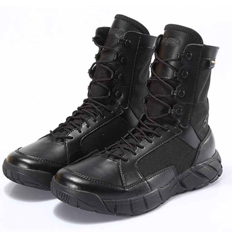 Ultra light Men Desert Tactical Military Boots Summer Breathable Work Safety Shoes Army Combat Ankle Boots Motorcycle Sneakers